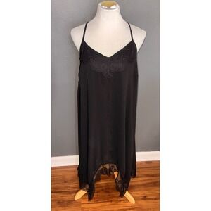 Torrid Sleep Black Lace Trim Chiffon Chemise Nightgown Plus Size 2